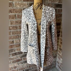 RUBY RD OPEN FRONT LONG SWEATER